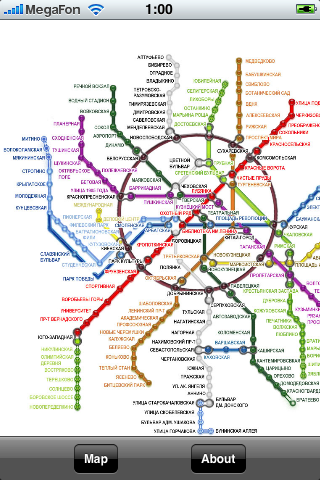 iMetro - карта метро для iPhone